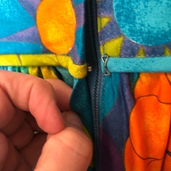 🌺 Gorgeous Kamehameha Hawaiian MCM 60s Vintage Dress🌸 - Picture 5 of 9